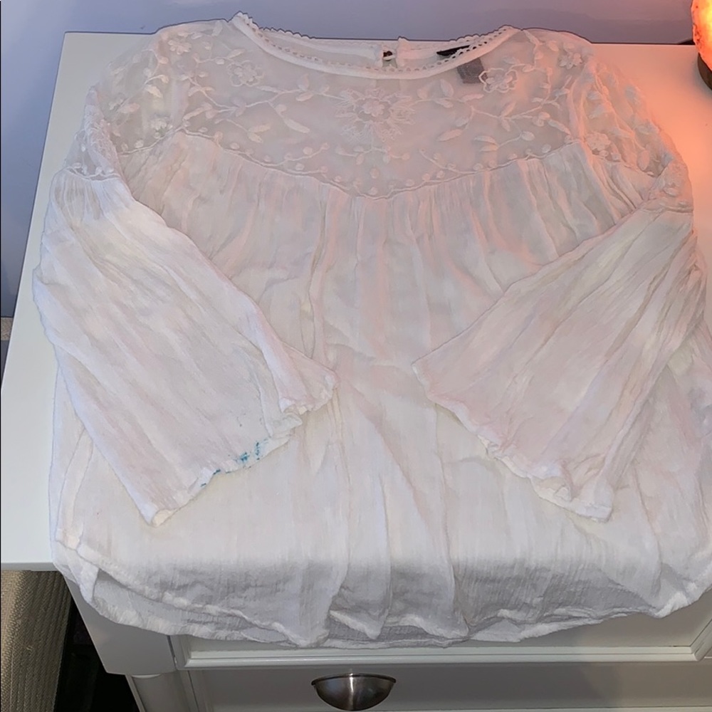 White lace top